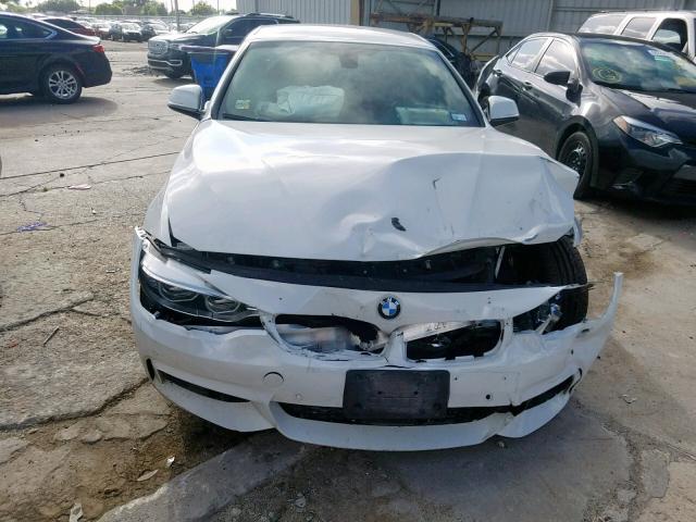 WBA3T3C55EP736800 - 2014 BMW 435 I WHITE photo 9