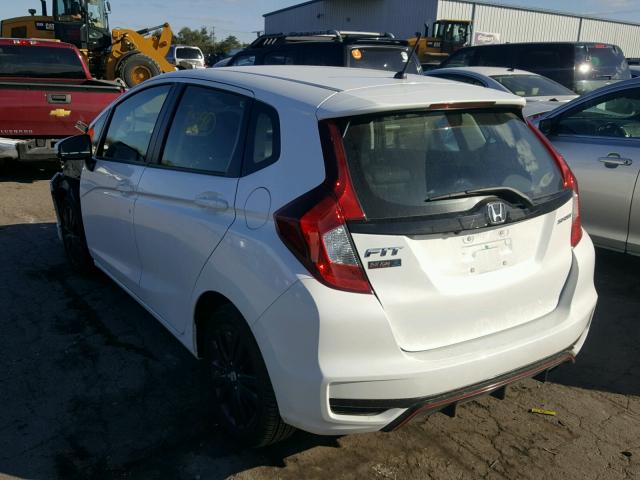 3HGGK5H64JM700294 - 2018 HONDA FIT SPORT WHITE photo 3