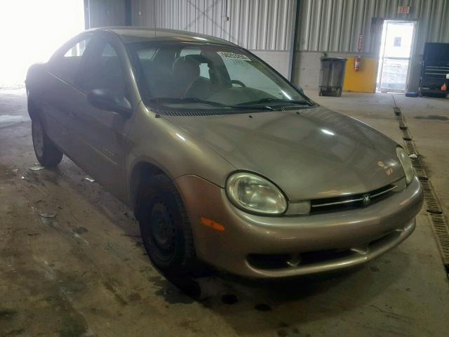 1B3ES46C71D246399 - 2001 DODGE NEON SE BEIGE photo 1