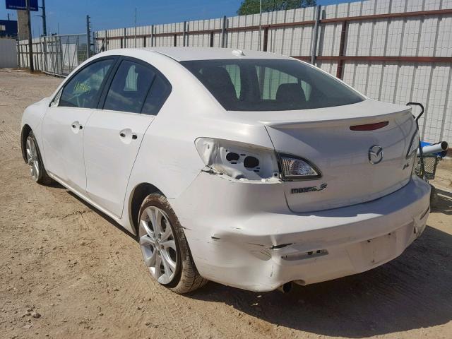 JM1BL1S64A1103618 - 2010 MAZDA 3 S WHITE photo 3