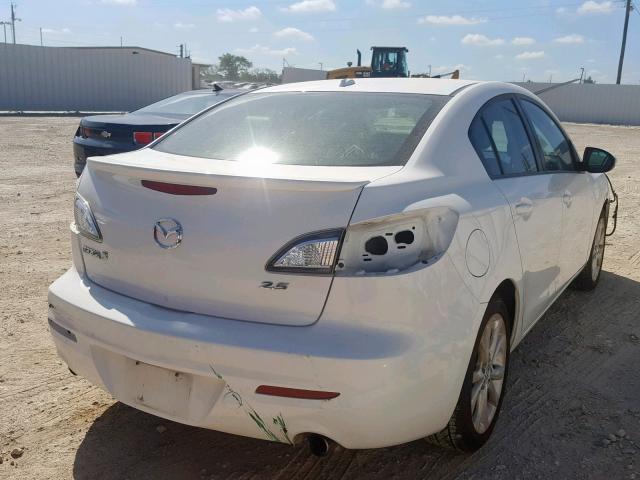 JM1BL1S64A1103618 - 2010 MAZDA 3 S WHITE photo 4