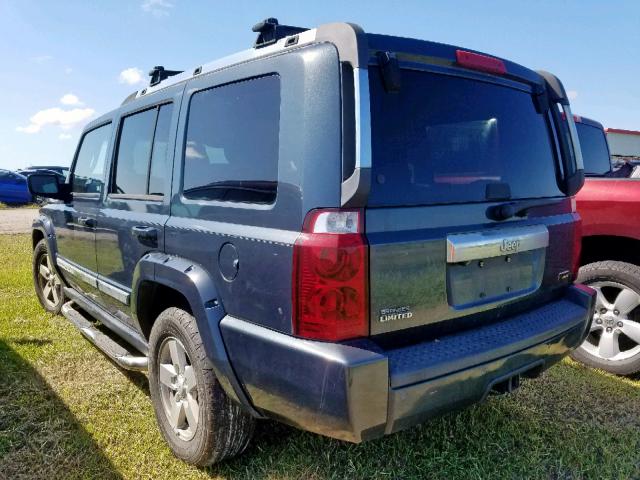 1J8HH58P67C504869 - 2007 JEEP COMMANDER BLUE photo 3