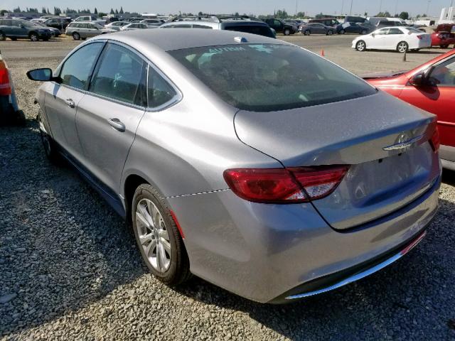 1C3CCCAB7FN725701 - 2015 CHRYSLER 200 LIMITE SILVER photo 3