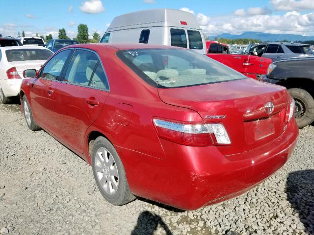 4T1BB46K79U088596 - 2009 TOYOTA CAMRY HYBR RED photo 3