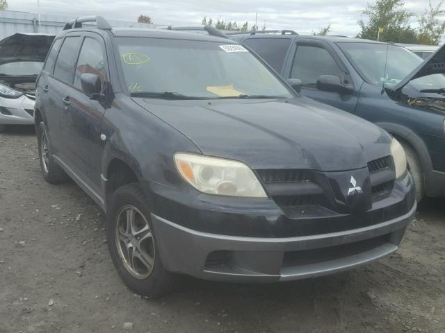 JA4LX31FX6U606267 - 2006 MITSUBISHI OUTLANDER BLACK photo 1