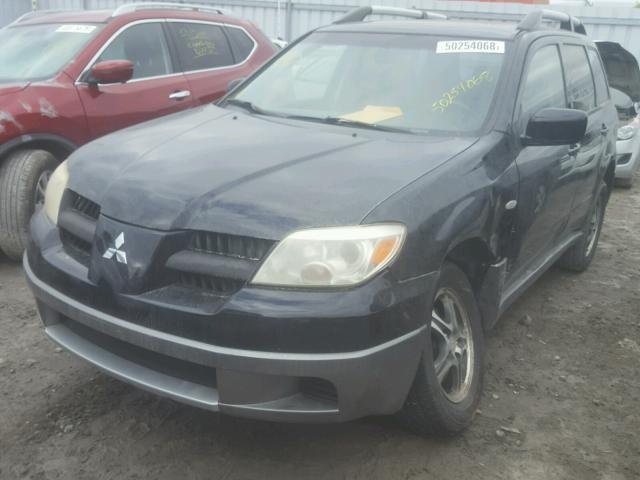 JA4LX31FX6U606267 - 2006 MITSUBISHI OUTLANDER BLACK photo 2