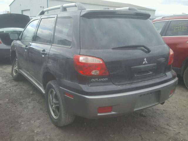 JA4LX31FX6U606267 - 2006 MITSUBISHI OUTLANDER BLACK photo 3