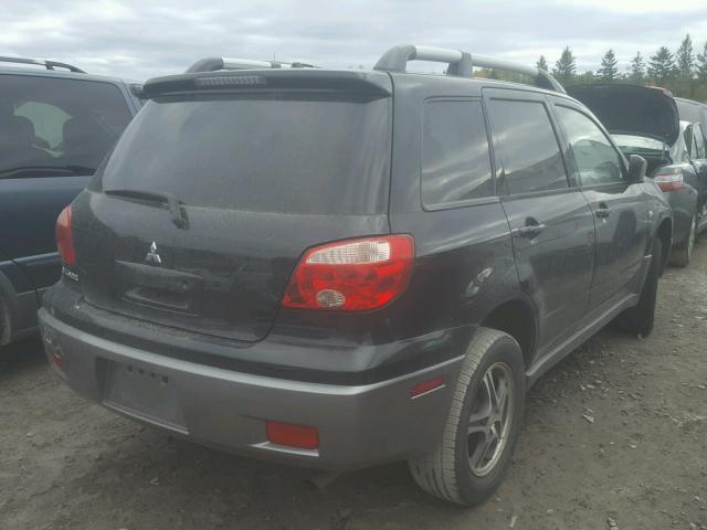 JA4LX31FX6U606267 - 2006 MITSUBISHI OUTLANDER BLACK photo 4