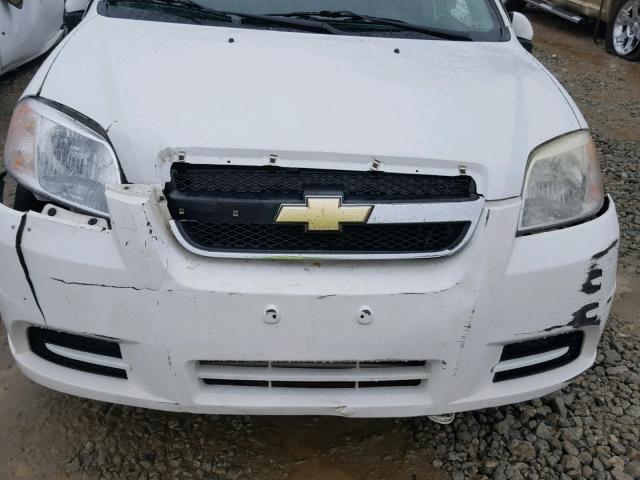 KL1TD5DE0BB239888 - 2011 CHEVROLET AVEO LS WHITE photo 7