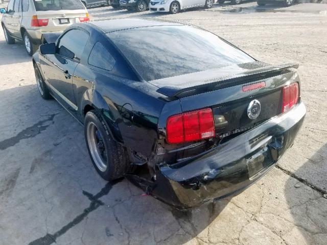 1ZVFT82H165134706 - 2006 FORD MUSTANG GT BLACK photo 3