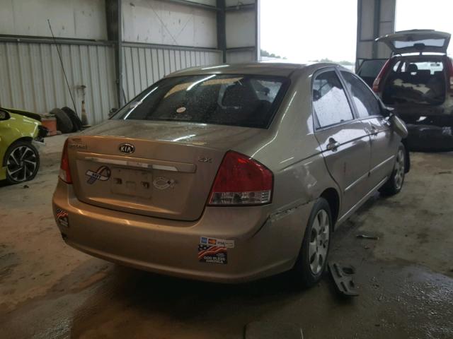 KNAFE121285493120 - 2008 KIA SPECTRA EX TAN photo 4