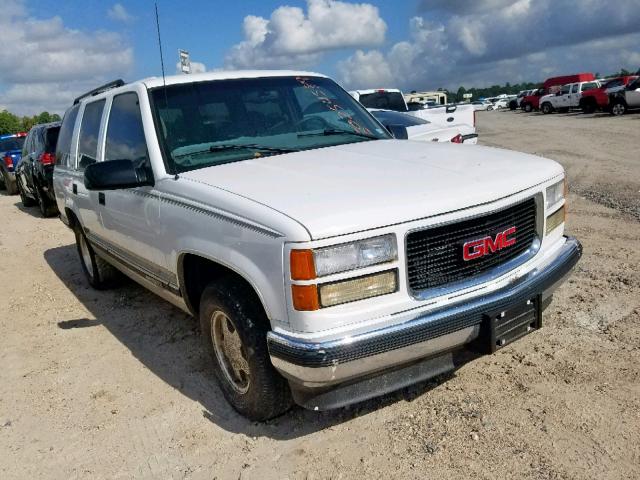 1GKEC13R5XJ747793 - 1999 GMC YUKON WHITE photo 1