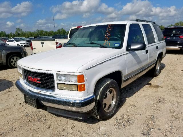 1GKEC13R5XJ747793 - 1999 GMC YUKON WHITE photo 2