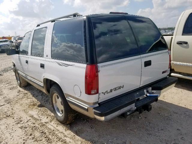 1GKEC13R5XJ747793 - 1999 GMC YUKON WHITE photo 3