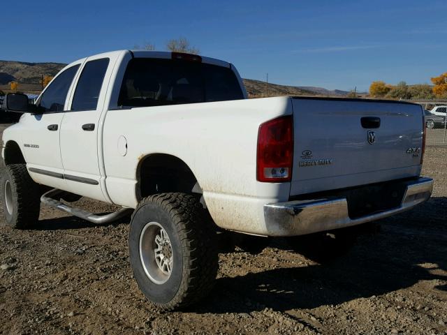 3D7KS28C55G726734 - 2005 DODGE RAM 2500 S WHITE photo 3