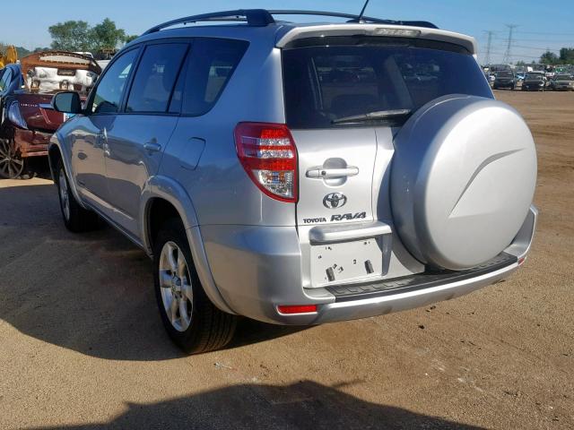 2T3ZF31V09W004334 - 2009 TOYOTA RAV4 LIMIT SILVER photo 3