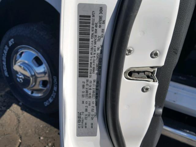 3C63RRGLXJG305291 - 2018 RAM 3500 ST WHITE photo 10