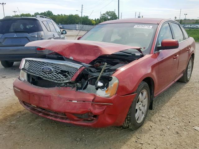 1FAHP24177G150854 - 2007 FORD FIVE HUNDR RED photo 2