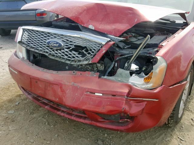 1FAHP24177G150854 - 2007 FORD FIVE HUNDR RED photo 9
