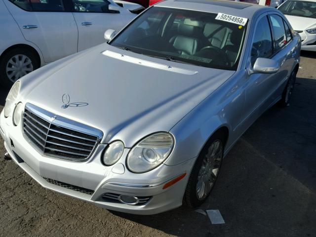 WDBUF56X28B308464 - 2008 MERCEDES-BENZ E 350 SILVER photo 2