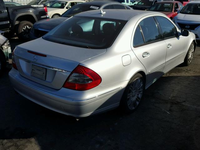 WDBUF56X28B308464 - 2008 MERCEDES-BENZ E 350 SILVER photo 4