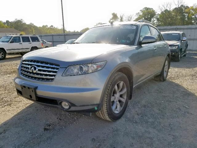 JNRAS08W65X200306 - 2005 INFINITI FX35 GRAY photo 2