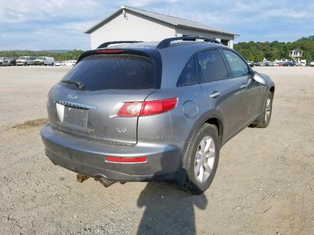 JNRAS08W65X200306 - 2005 INFINITI FX35 GRAY photo 4