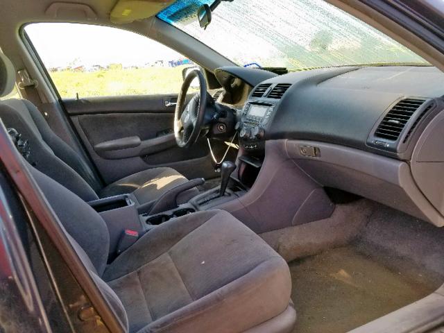 3HGCM564X5G712254 - 2005 HONDA ACCORD LX GRAY photo 5