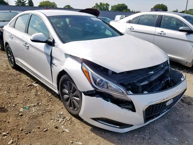 KMHE24L16GA011547 - 2016 HYUNDAI SONATA HYB WHITE photo 1