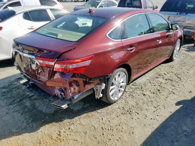 4T1BK1EB0FU175557 - 2015 TOYOTA AVALON XLE BURGUNDY photo 4