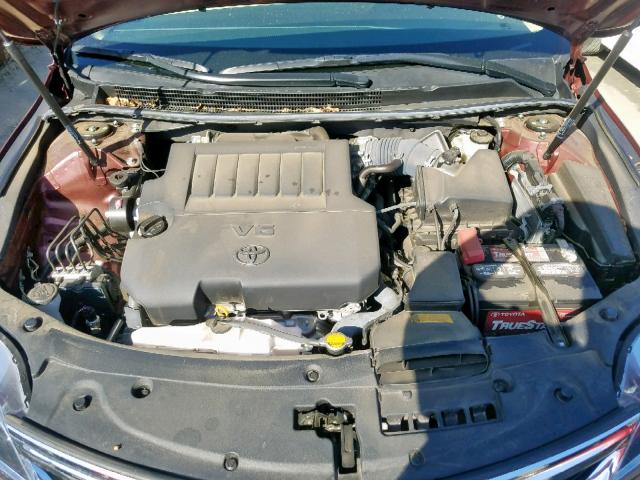 4T1BK1EB0FU175557 - 2015 TOYOTA AVALON XLE BURGUNDY photo 7