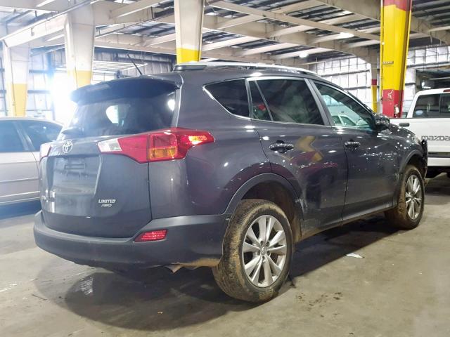 2T3DFREV4FW395961 - 2015 TOYOTA RAV4 LIMIT GRAY photo 4