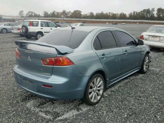 JA3AU86UX8U029686 - 2008 MITSUBISHI LANCER GTS BLUE photo 4