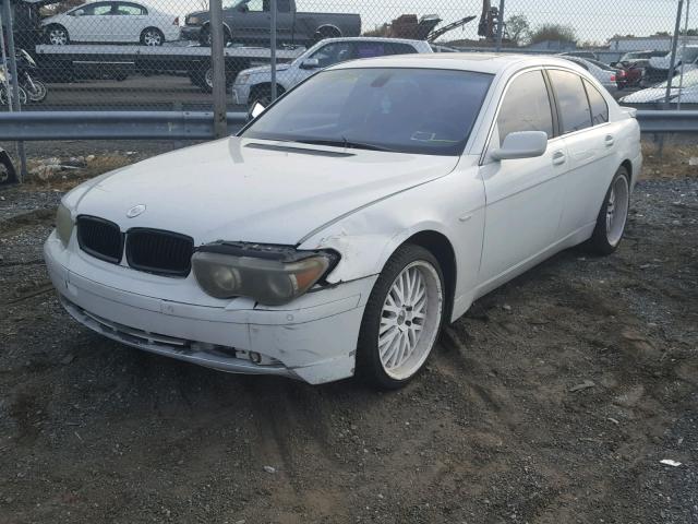 WBAGL63524DP73175 - 2004 BMW 745 I WHITE photo 2