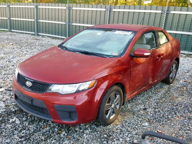 KNAFU6A2XA5152970 - 2010 KIA FORTE EX RED photo 2