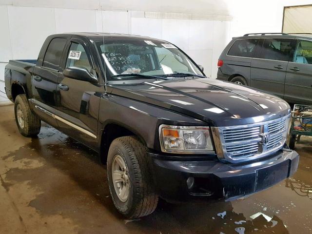 1D7HW58N28S633037 - 2008 DODGE DAKOTA QUA BLACK photo 1