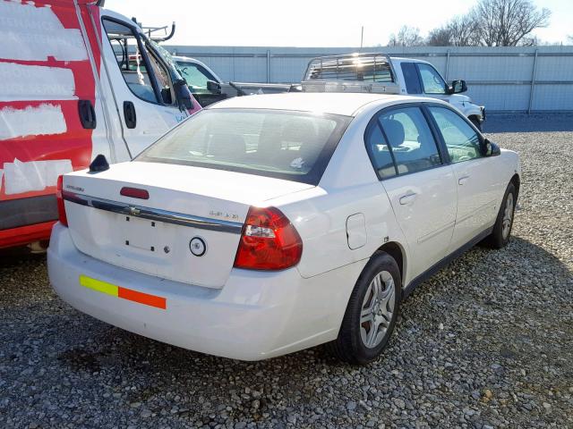 1G1ZS58N27F291552 - 2007 CHEVROLET MALIBU LS 白色 照片 4