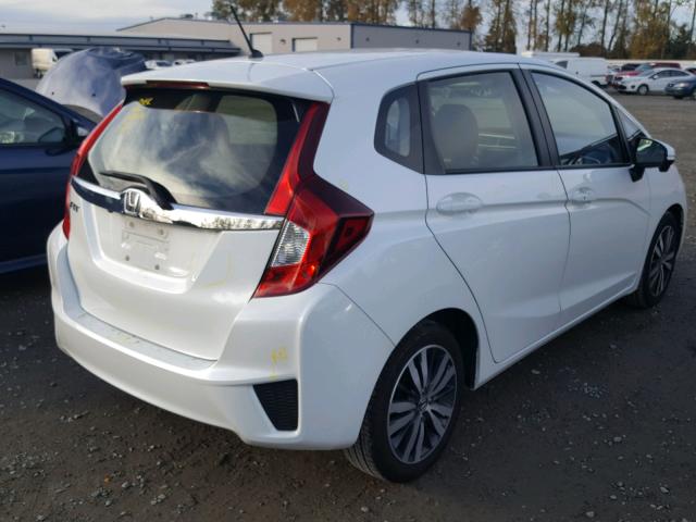 JHMGK5H73GS002586 - 2016 HONDA FIT EX WHITE photo 4