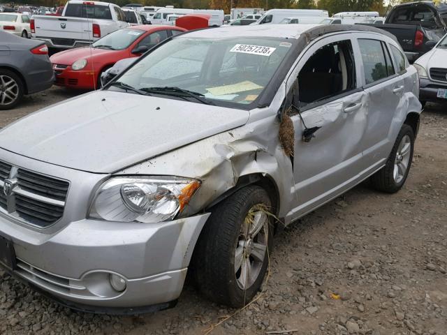 1B3CB3HAXBD160924 - 2011 DODGE CALIBER MA SILVER photo 9