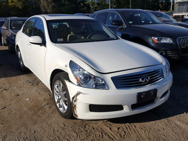 JNKCV61F59M362379 - 2009 INFINITI G37 WHITE photo 1