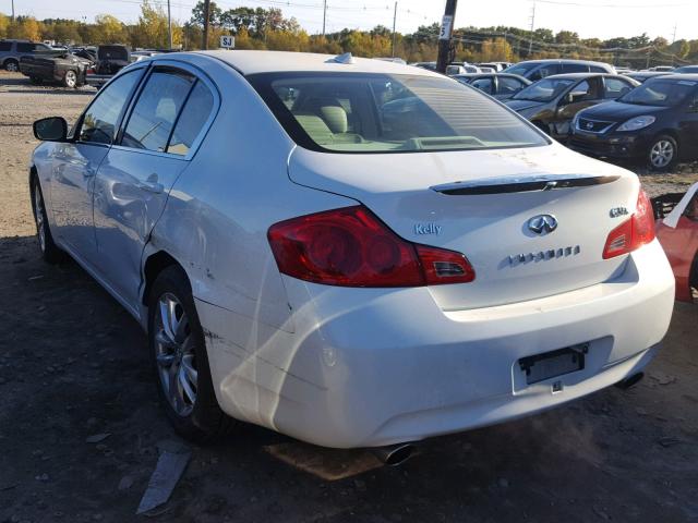 JNKCV61F59M362379 - 2009 INFINITI G37 WHITE photo 3