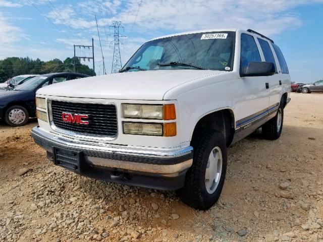 1GKEK13K1SJ764508 - 1995 GMC YUKON WHITE photo 2