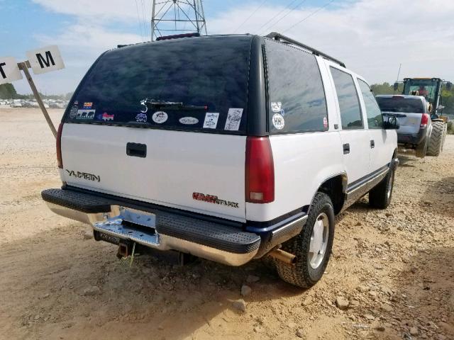 1GKEK13K1SJ764508 - 1995 GMC YUKON WHITE photo 4