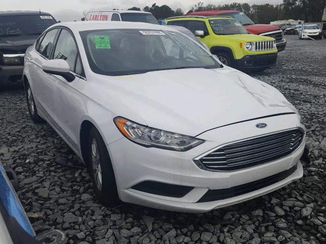 3FA6P0G77JR128820 - 2018 FORD FUSION S WHITE photo 1