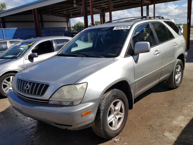 JTJHF10U310199960 - 2001 LEXUS RX 300 SILVER photo 2