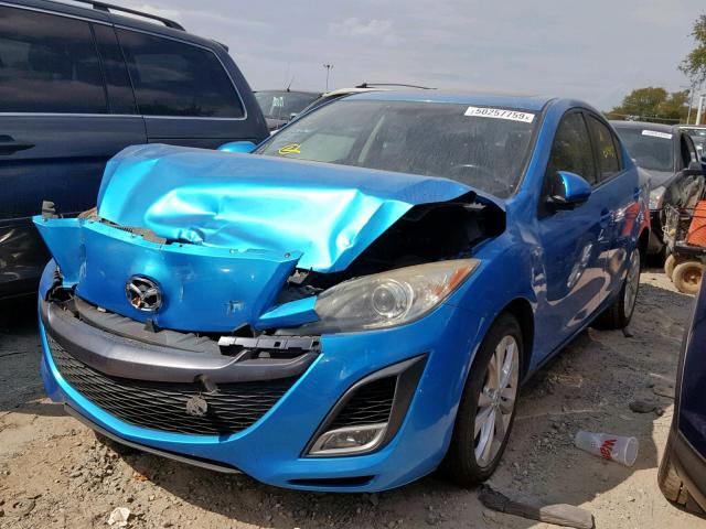 JM1BL1S68A1232994 - 2010 MAZDA 3 S BLUE photo 2