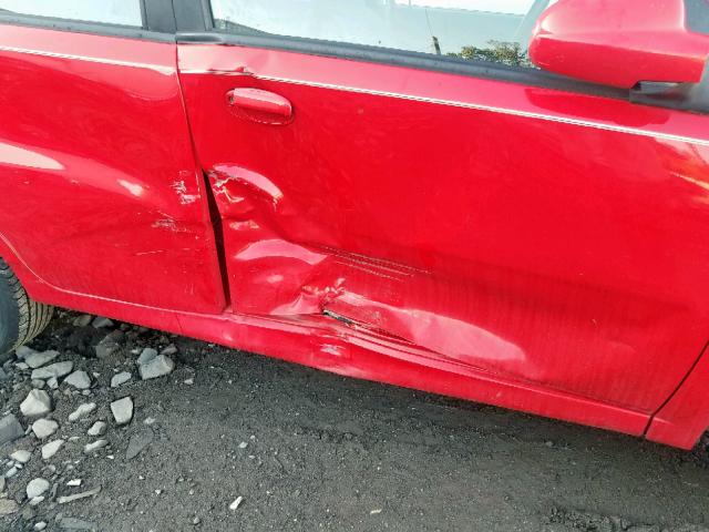 KL1TD66616B683699 - 2006 CHEVROLET AVEO BASE Қызыл фото 9