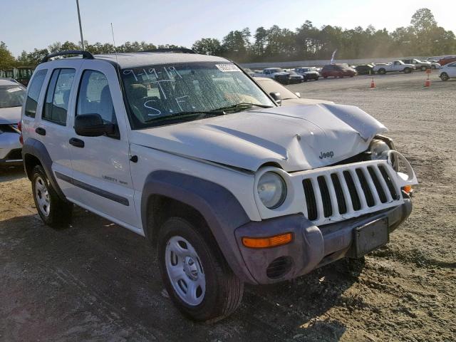 1J4GK48K83W526037 - 2003 JEEP LIBERTY SP WHITE photo 1