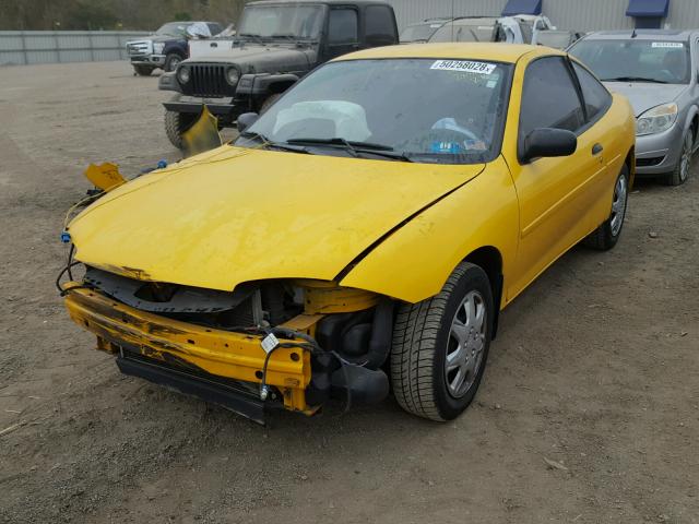 1G1JF12F137185299 - 2003 CHEVROLET CAVALIER L YELLOW photo 2