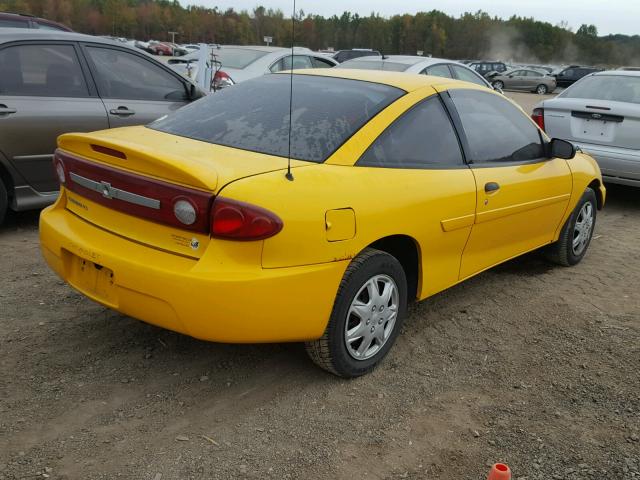 1G1JF12F137185299 - 2003 CHEVROLET CAVALIER L YELLOW photo 4